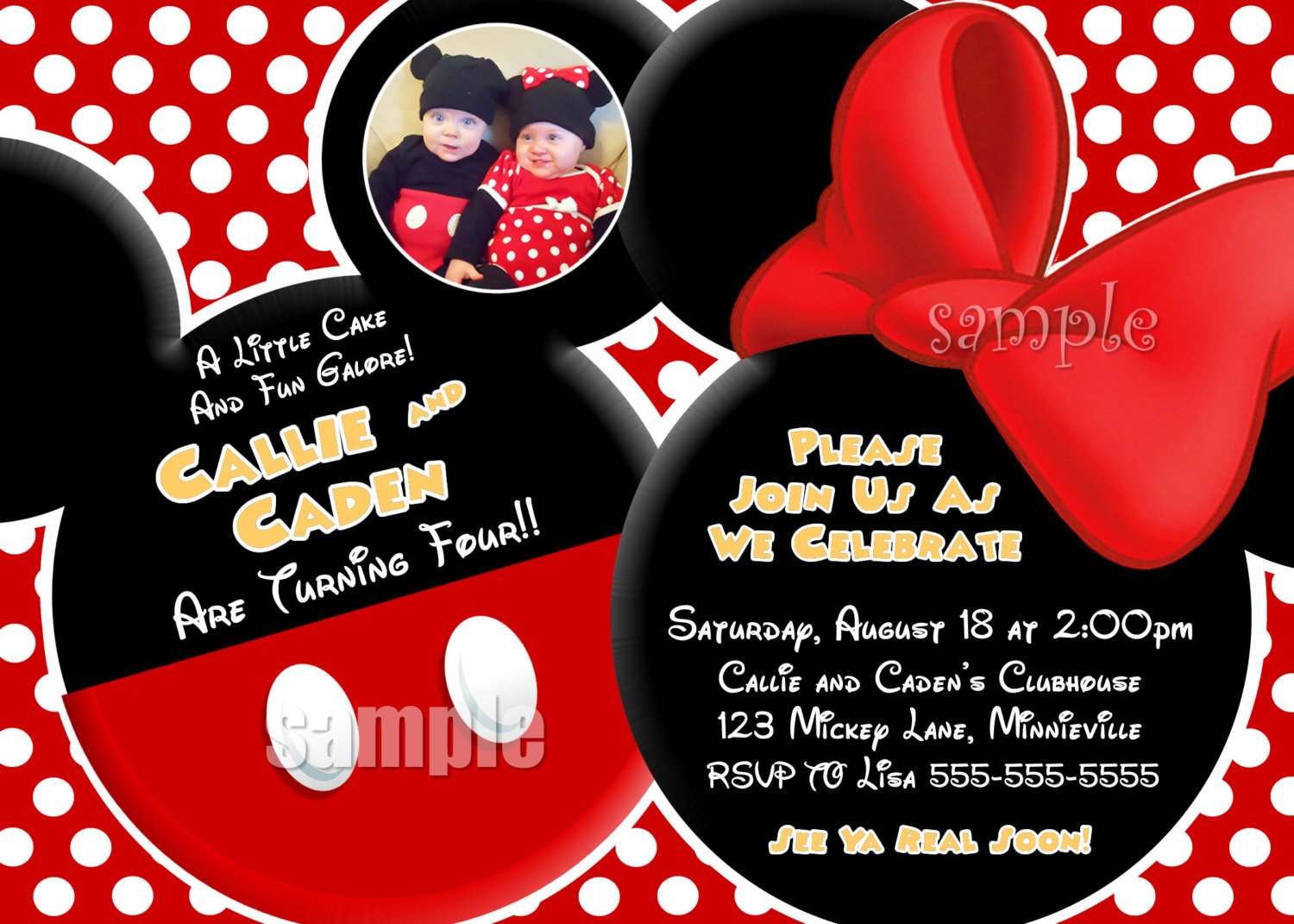 Free Mickey Mouse Baby Shower Templates â Crochet Ideas